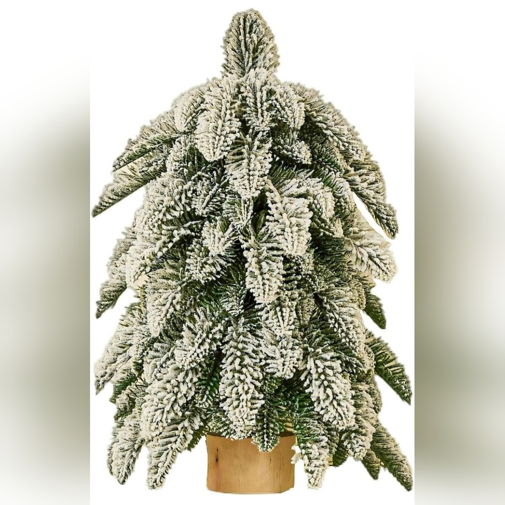 1.5 ft Artificial Nordic Style Flocked Christmas Tree Table Top Christmas decor